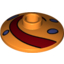 Набор LEGO Dish 2 x 2 Inverted [Radar] with Dark Red Swirl and Purple Spots Print, Оранжевый