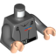 Набор LEGO Torso SW Imperial Officer 2 (Grand Moff) Print / Dark Bluish Gray Arms / Light Flesh Hands, Темный сине-серый