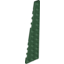 Набор LEGO Wedge Plate 12 x 3 Left, Темно-зеленый