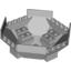 Набор LEGO Cockpit 10 x 10 x 4 Octagonal, Светлый сине-серый