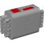 Набор LEGO Electric 9V Battery Box 4 x 11 x 7 with Red Switch Complete Assembly, Светлый сине-серый