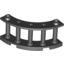Набор LEGO Fence Spindled 4 x 4 x 2 Quarter Round, Черный