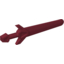 Набор LEGO Minifig Sword [Greatsword Angular], Темно-красный