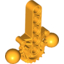 Набор LEGO Bionicle Hips / Lower Torso with 2 Ball Joints and 7 Tooth Half Gear, Bright Light Orange