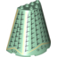 Набор LEGO Cone Half 8 x 4 x 6 with Roof Shingles Print, Sand Green