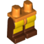 Набор LEGO Legs and Orange Hips with Avatar Yellow Rectangles Print [3828 / 3829], Красно-коричневый