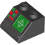 Набор LEGO Slope 45В° 2 x 2 with Radar and Disk Slot Gray Print [Black], Черный