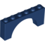 Набор LEGO Brick Arch 1 x 6 x 2 - Thick Top with Reinforced Underside, Темно-синий