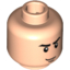 Набор LEGO Minifig Head - Eyebrows, White Pupils and Chin Dimple Print [Blocked Open Stud], Light Flesh