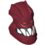 Набор LEGO Minifig Head Modified Bionicle Piraka Hakann with Eyes and Teeth Print, Темно-красный