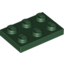 Набор LEGO Plate 2 x 3, Темно-зеленый