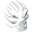 Набор LEGO Minifig Head Modified Bionicle Inika Toa Matoro, Белый