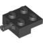 Набор LEGO Plate Special 2 x 2 with Wheel Holder, Черный