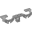 Набор LEGO Train Motor Decorative Side with Open Hub Points (for RC Train Motor), Светлый сине-серый