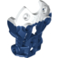 Набор LEGO Bionicle Toa Inika Upper Arm Cover, Marbled White Pattern, Темно-синий