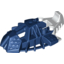 Набор LEGO Bionicle Foot Toa Inika Elliptical with Marbled White Pattern, Темно-синий