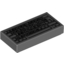 Набор LEGO Tile 1 x 2 with Computer Keyboard Standard Print, Темный сине-серый