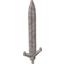 Набор LEGO Large Figure Sword, Jayko, King - Series 3, Flat Silver