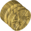 Набор LEGO Wheel 30.4 x 14 with Pin Hole, Fake Bolts and Shallow Spokes, Pearl Gold