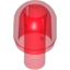 Набор LEGO Light Cover with Internal Bar / Bionicle Barraki Eye, Прозрачный красный