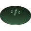 Набор LEGO Dish 6 x 6 Inverted (Radar) [Hollow Studs], Темно-зеленый