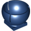 Набор LEGO Cylinder Hemisphere 2 x 2 Ball Turret Socket Base, Темно-синий