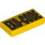 Набор LEGO Tile 1 x 2 Engraved Code for 8100-1, Желтый
