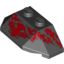 Набор LEGO Wedge 2 x 4 Triple with Red Scale Print, Черный