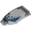 Набор LEGO Windscreen 10 x 6 x 2 Curved with Blue Scales Print, Прозрачный черный