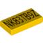 Набор LEGO Tile 1 x 2 Engraved Code for 8105-1, Желтый