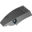 Набор LEGO Windscreen 10 x 6 x 2 Curved with Shark Eyes Print, Темный сине-серый