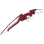Набор LEGO Bionicle Weapon Staff of Light Blade, Marbled Dark Red Pattern, Молочно-белый