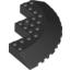Набор LEGO Brick, Round Corner 10 x 10 with Slope 33В° Edge, Axle Hole, Facet Cutout, Черный