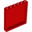 Набор LEGO Panel 1 x 6 x 5, Красный