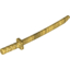 Набор LEGO Minifig Sword Shamshir [Square Guard], Pearl Gold