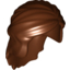 Набор LEGO Minifig Hair Female Mid-Length with Braid around Sides, Красно-коричневый