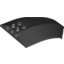 Набор LEGO Windscreen 8 x 6 x 2 Curved, Черный