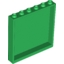 Набор LEGO Panel 1 x 6 x 5, Зеленый