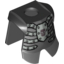 Набор LEGO Minifig Armour - Breastplate with Leg Protection, Fantasy Era Skeleton Print, Черный
