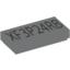 Набор LEGO Tile 1 x 2 Engraved Code for 8634-1 / 8108-1, Белый