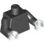 Набор LEGO Torso Plain / Black Arms / White Hands, Черный