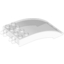 Набор LEGO Windscreen 8 x 4 x 2 Curved [2 Dual-Fingered Click Hinges], Прозрачный красный