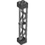 Набор LEGO Support 2 x 2 x 10 Girder Triangular Vertical - Type 3 - Axle Hole, 3 Posts, Черный