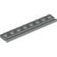 Набор LEGO Plate Special 1 x 8 with Door Rail, Светло-серый