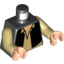 Набор LEGO Torso SW Vest and White Shirt with Flesh-Colored Skin Print (Han Solo) / Tan Arms / Light Flesh Hands, Черный