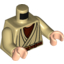 Набор LEGO Torso Old Obi-Wan Light Flesh Neck, Brown Belt Print / Tan Arms / Light Flesh Hands, Tan