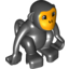 Набор LEGO Duplo Monkey with Curly Tail, Bright Light Orange Face Print, Черный