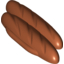 Набор LEGO Duplo Food French Bread Loaves, Темно-оранжевый