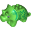 Набор LEGO Triceratops with Scales and Frill Print, Ярко-зеленый