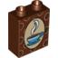 Набор LEGO Duplo, Brick 1 x 2 x 2 with Coffee Beans and Cup and Saucer Print, Красно-коричневый
